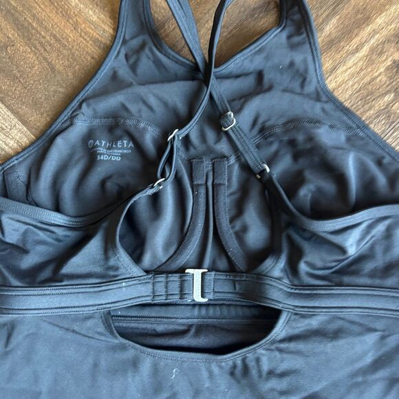 Athleta Ibiza Geo High Neck Bra Cup Tankini Swim Top - Picture 7 of 8